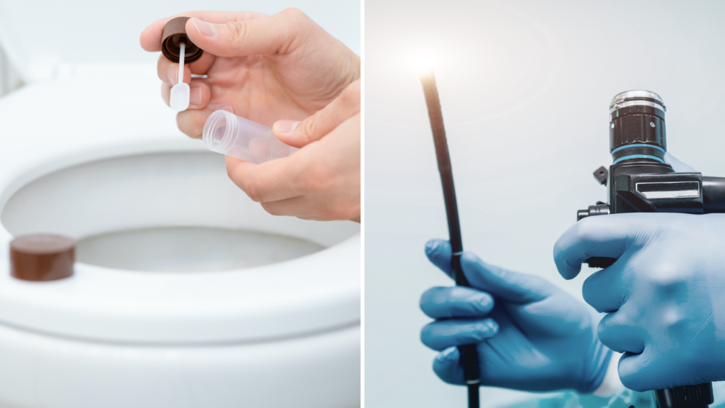 Hvis avføringsprøven påviser blod i avføringen vil legen henvise videre til koloskopi.